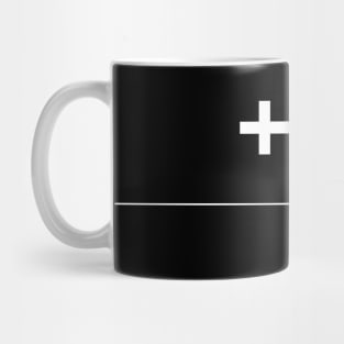 France Country Calling Code +33 Graphic Icon (White) Mug